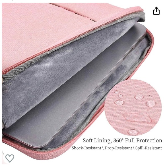 17.3 Inch Laptop Briefcase Sleeve Women Ladies Bag with Handle - Picture 7 of 8